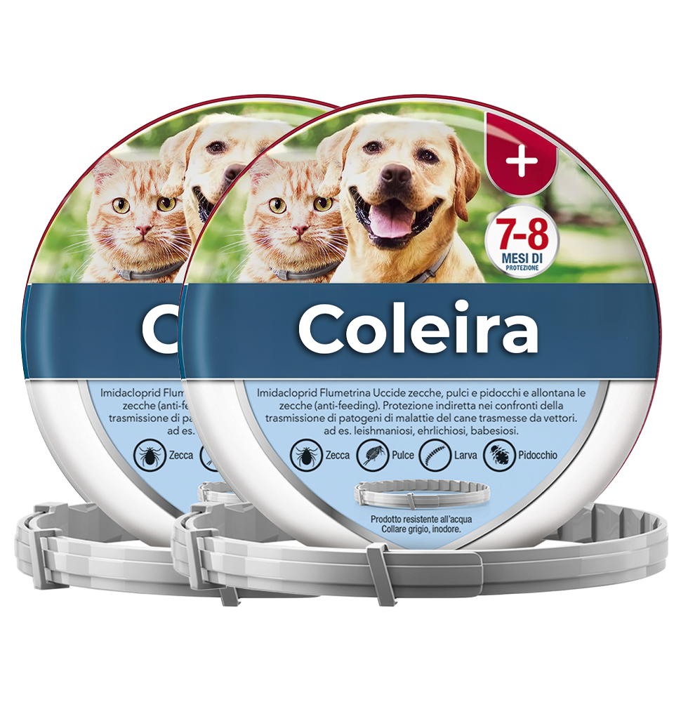 2 Coleiras Antiparasitárias