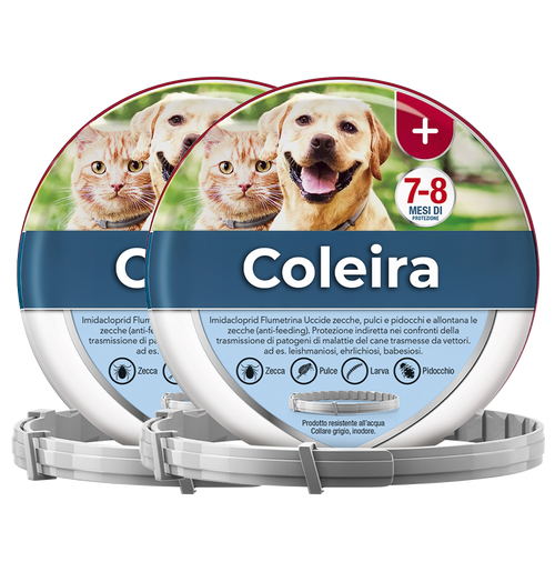 2 Coleiras Antiparasitárias