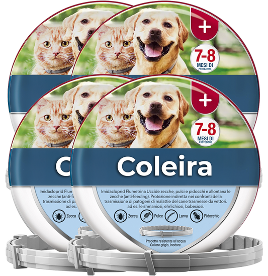 4 Coleiras Antiparasitárias